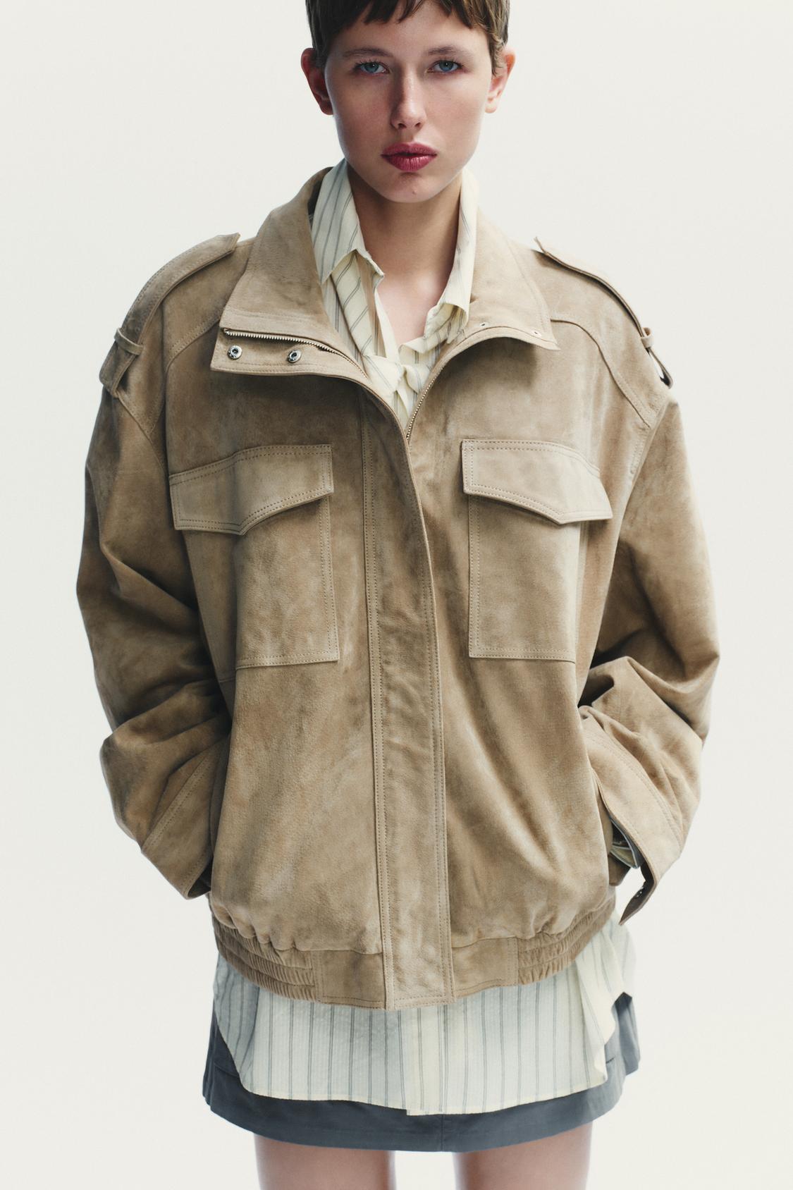 SAFARI SUEDE JACKET BEIGE