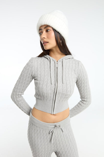 Cozy Knit Zip Set