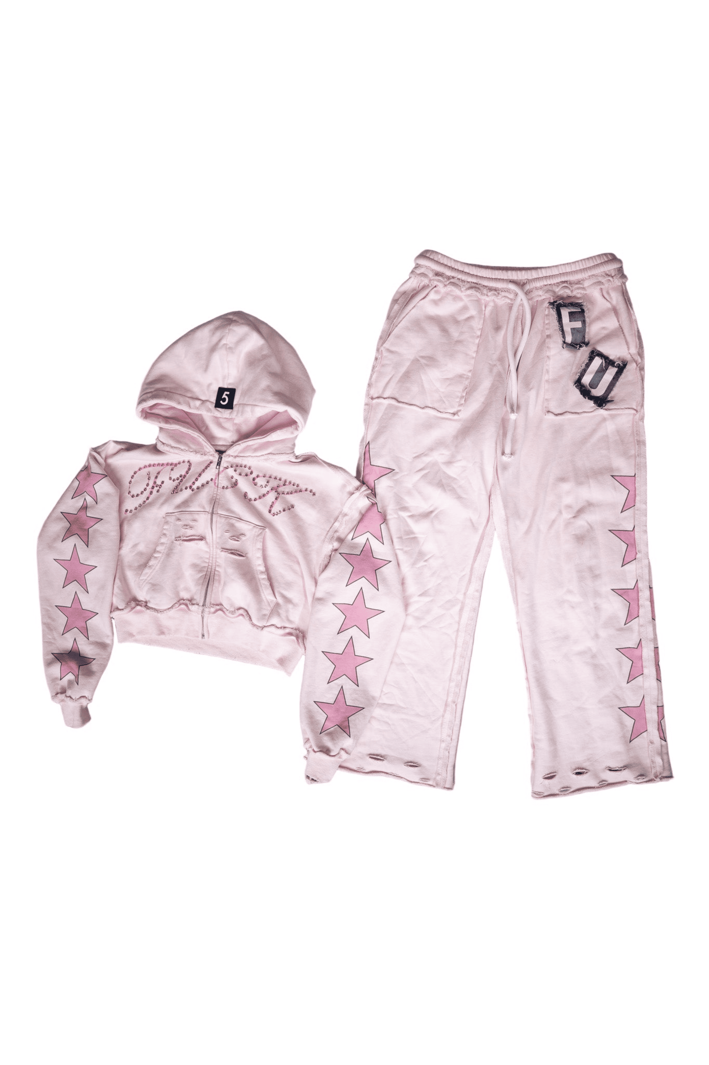 Star Velour Tracksuit Set