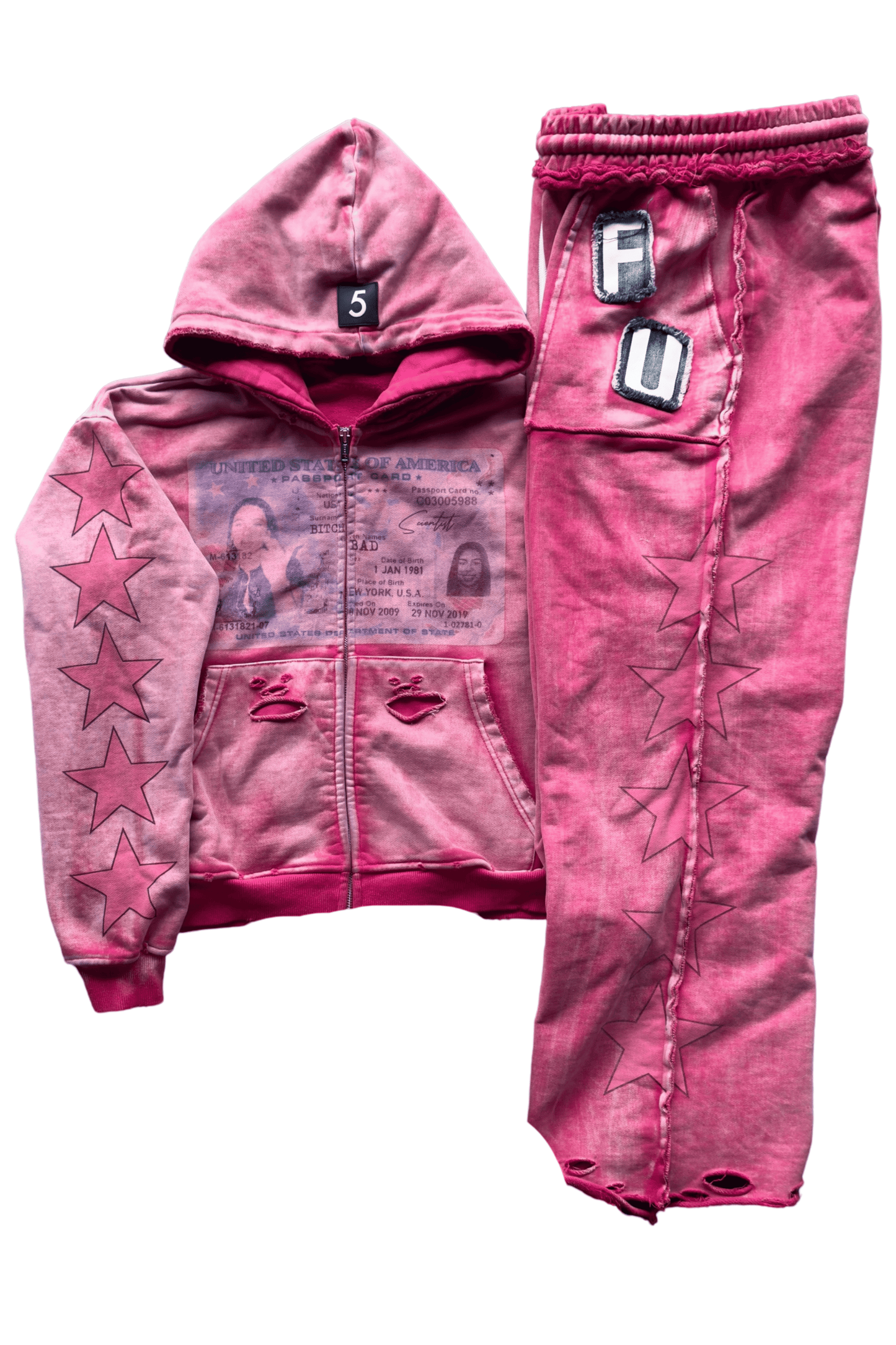 Star Velour Tracksuit Set