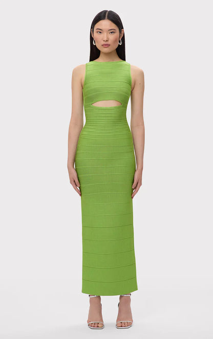 The Ivy Cutout Gown Green
