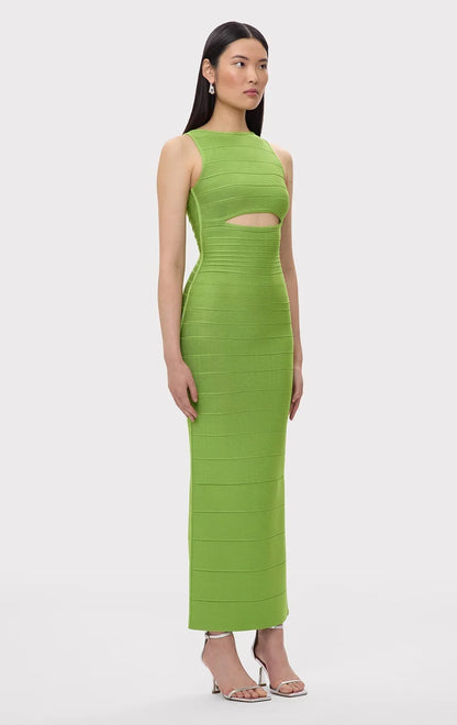 The Ivy Cutout Gown Green