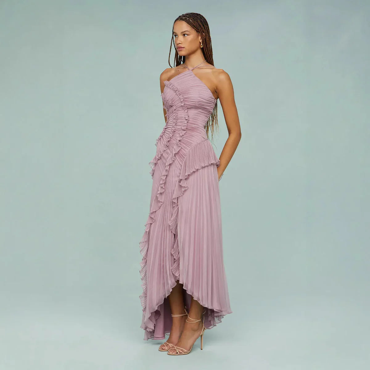 The Elara Dress – Dusty Lavender