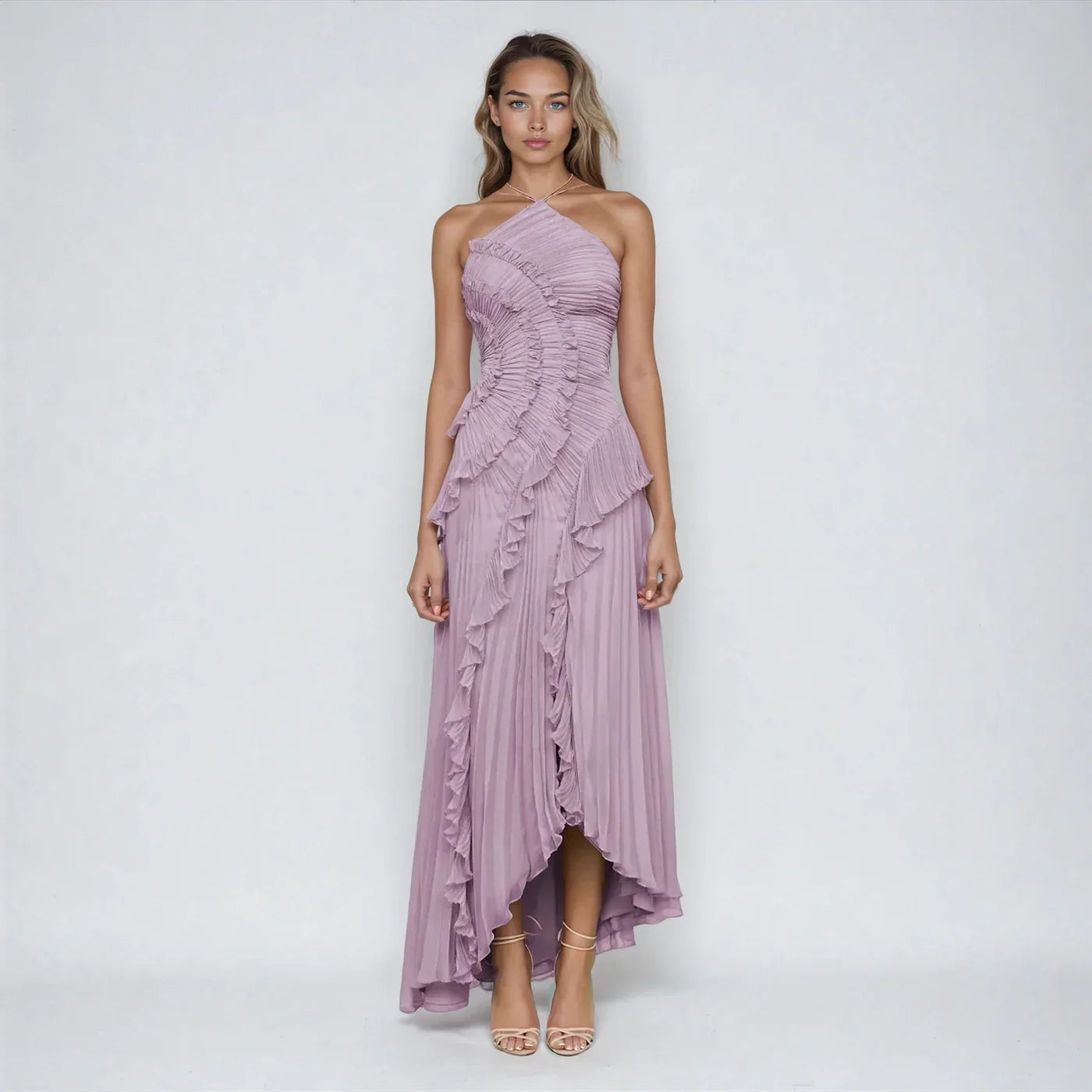 The Elara Dress – Dusty Lavender