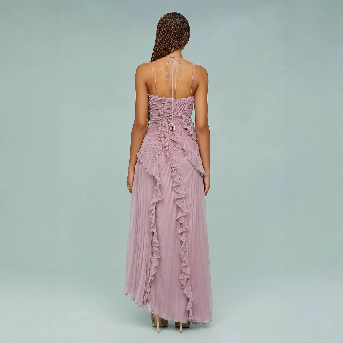 The Elara Dress – Dusty Lavender